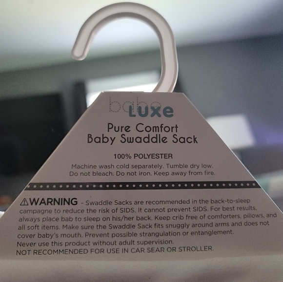 Babe Luxe Pure Comfort Swaddle Sack 0-12m - Picture 3 of 4